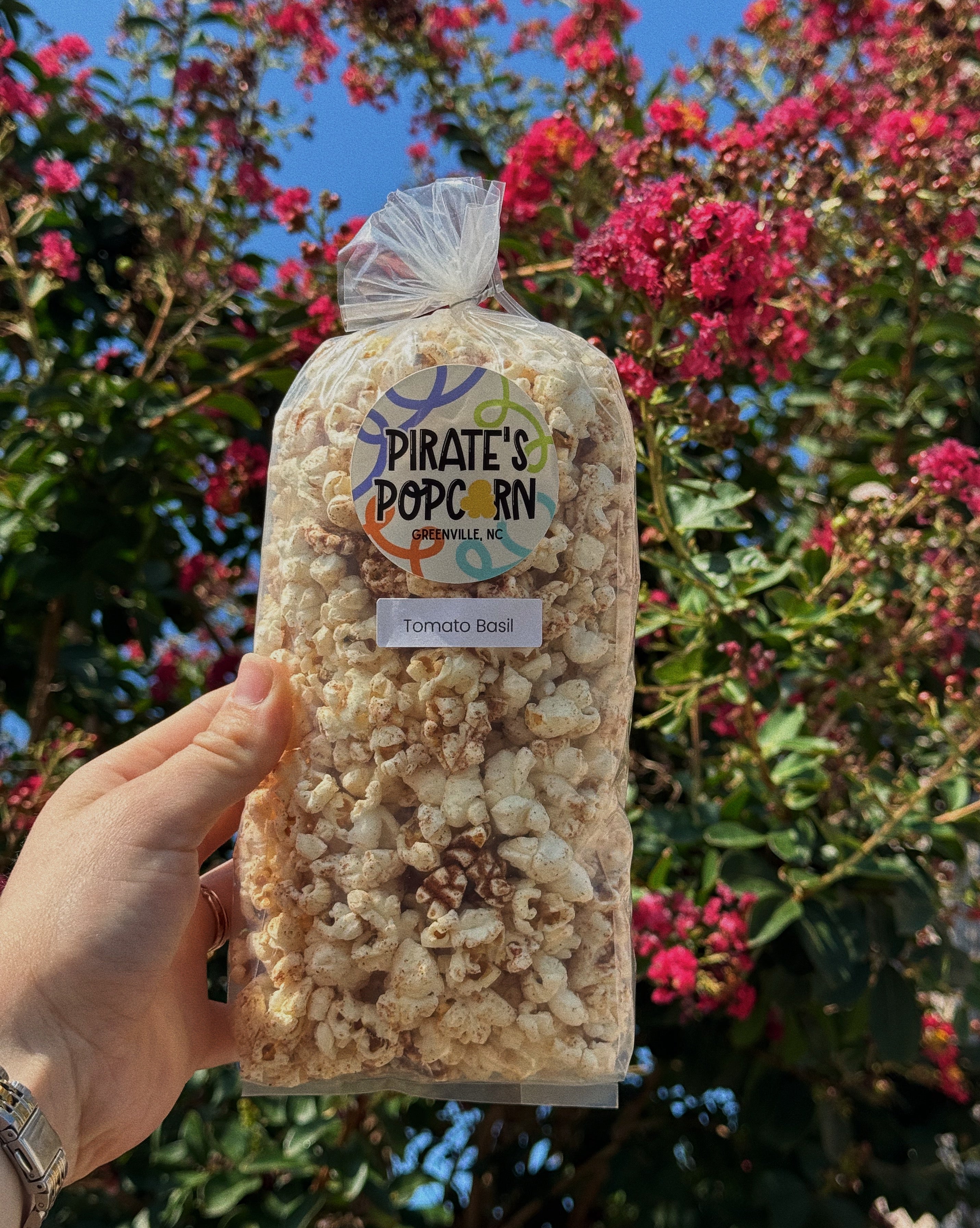 Tomato Basil Popcorn!