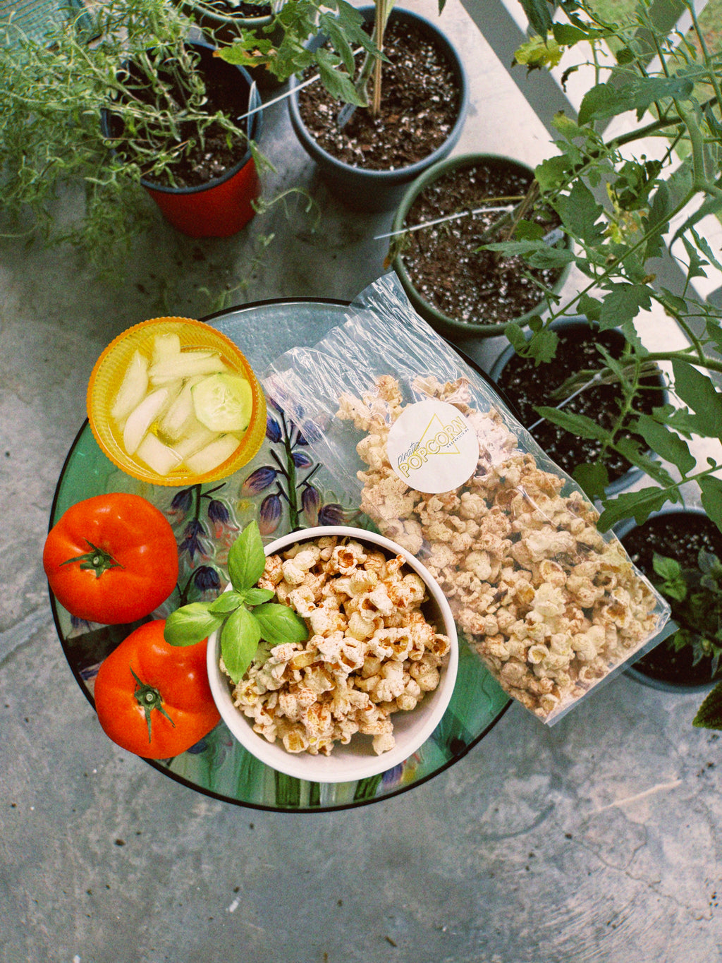 Tomato Basil Popcorn!