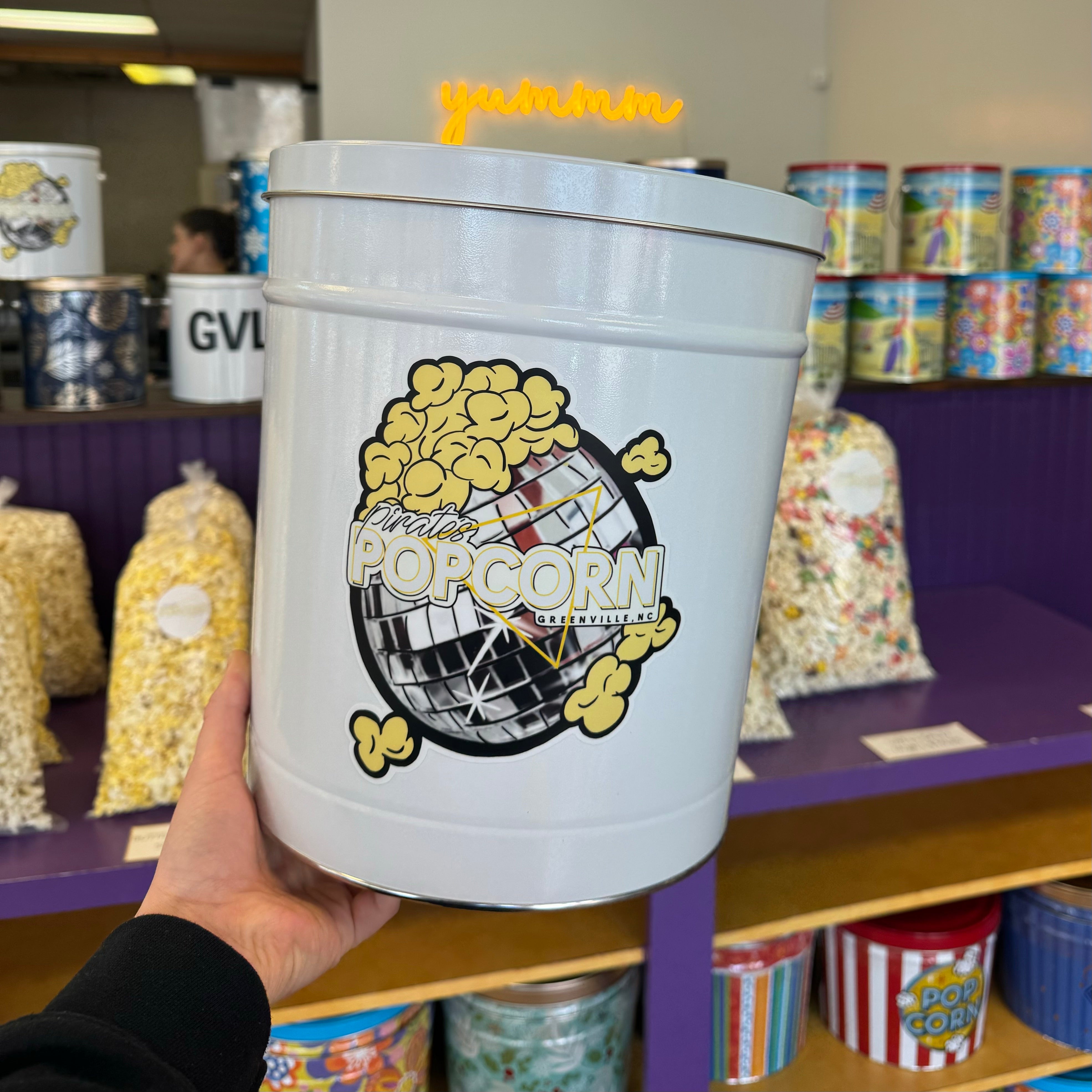 Popcorn Tin - 3 Gallon – Pirate's Popcorn