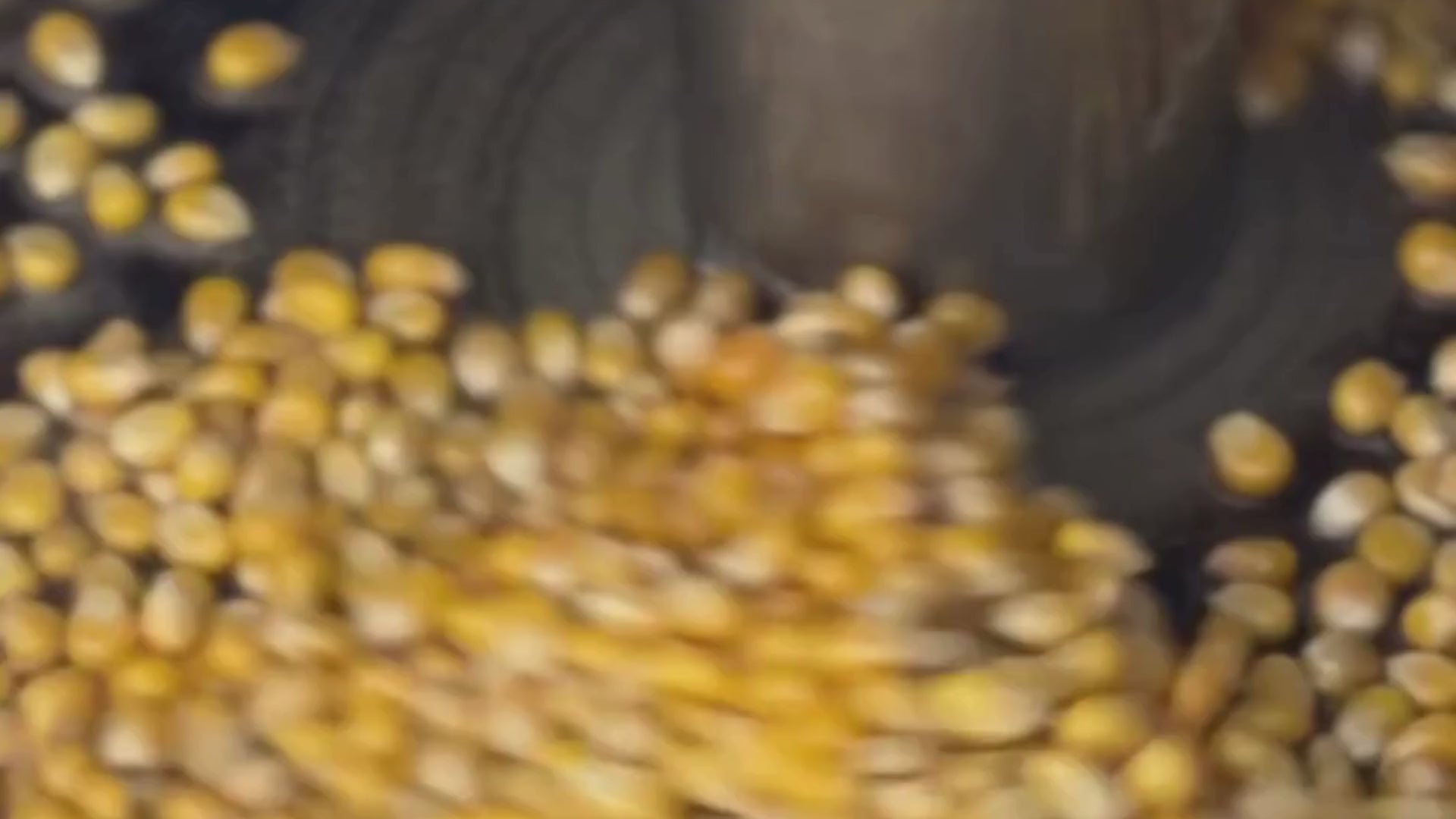 popcorn popping in machine